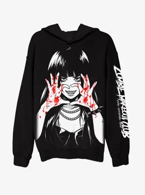 Zombie Makeout Club Bloody Heart Hands Hoodie