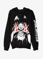 Zombie Makeout Club Bloody Heart Hands Hoodie