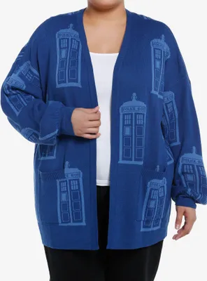 Doctor Who TARDIS Girls Cardigan Plus