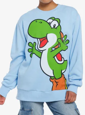 Super Mario Bros. Yoshi Jumbo Graphic Girls Sweatshirt