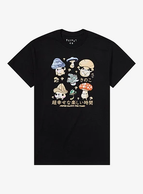 Super Happy Mushroom T-Shirt By Friday Jr