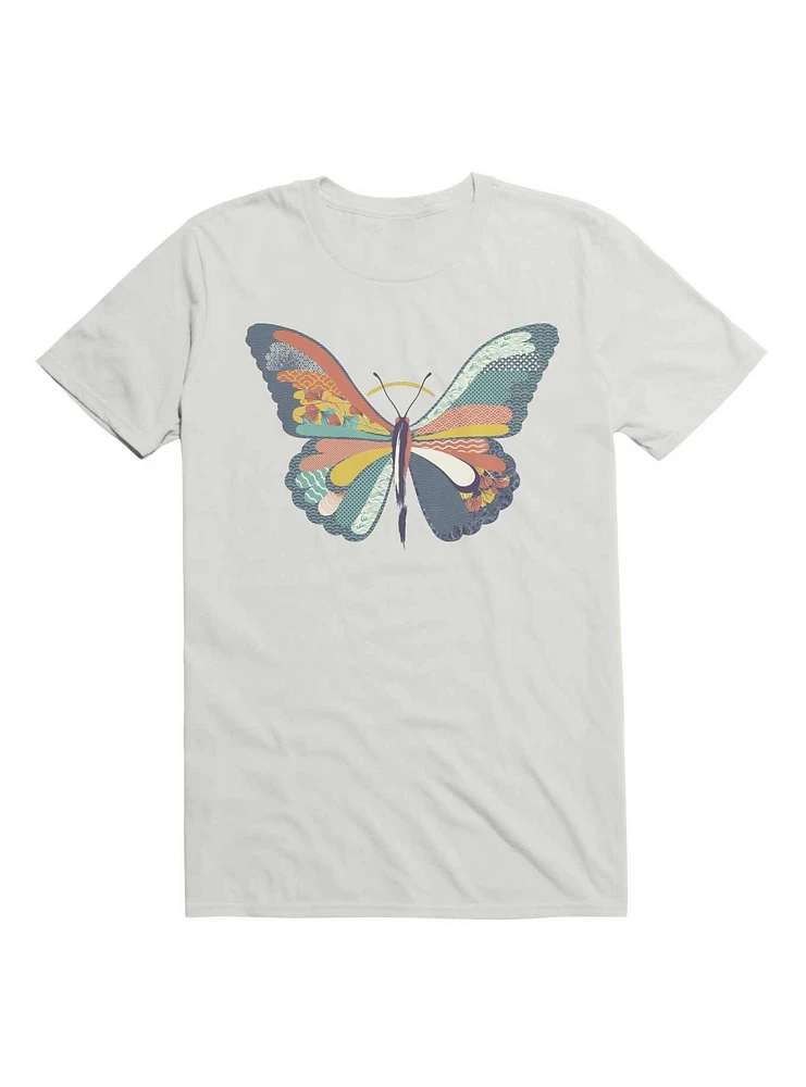 Japanese Pattern Butterfly Art T-Shirt