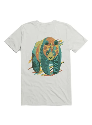 Colorful Tattooed Panda Textures T-Shirt