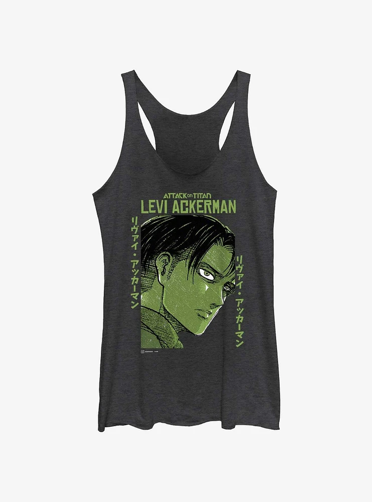 Attack on Titan Levi Ackerman Portrait Girls Tank