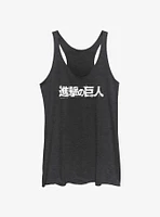 Attack on Titan Japanese Logo Girls Tank