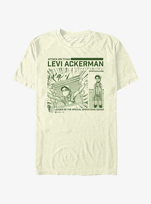 Attack on Titan Cleaning Levi T-Shirt Hot Topic Web Exclusive