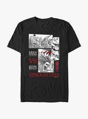 Attack on Titan Eren vs. Reiner Battle Sequence T-Shirt