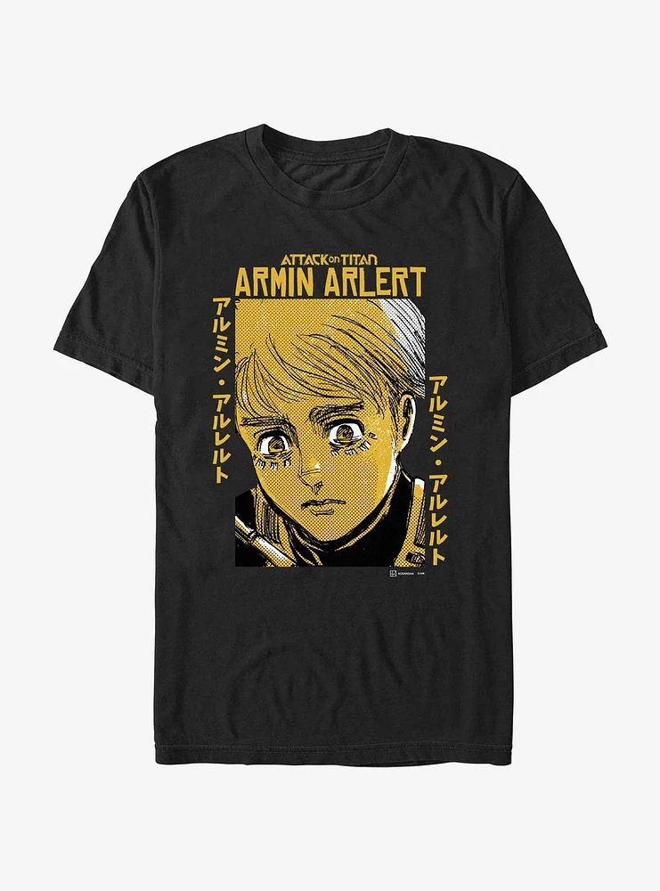 Attack on Titan Armin Arlert Portrait T-Shirt Hot Topic Web Exclusive