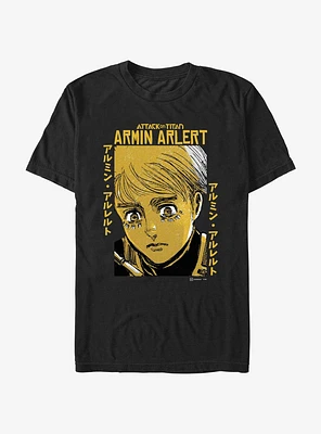 Attack on Titan Armin Arlert Portrait T-Shirt Hot Topic Web Exclusive