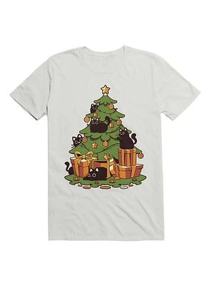 Black Cats On Christmas Tree T-Shirt