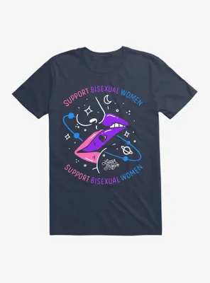 Pride Lettershoppe Support Bi Women T-Shirt
