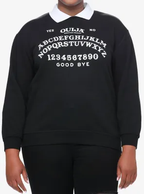 Ouija Board Collared Girls Sweatshirt Plus