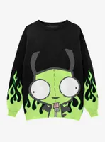 Invader Zim GIR Green Flame Girls Sweatshirt