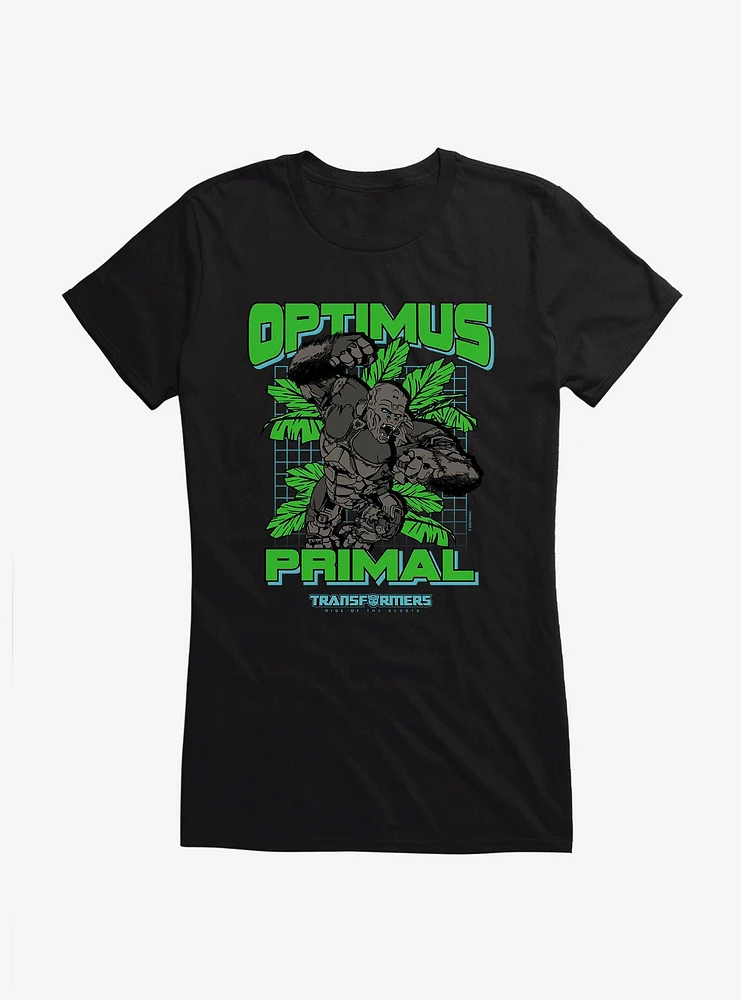 Transformers: Rise Of The Beasts Optimus Primal Palms Girls T-Shirt