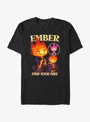 Disney Pixar Elemental Ember Find Your Fire T-Shirt