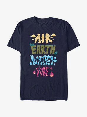 Disney Pixar Elemental Text Stack T-Shirt