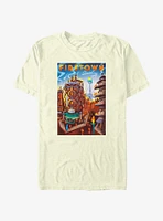 Disney Pixar Elemental Firetown Element City Poster T-Shirt
