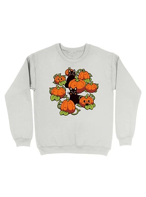 Cats And Pumpkins Kawaii Halloween Sweatshirt