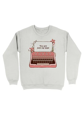 You Are Just My Type Floral Sweatshirt