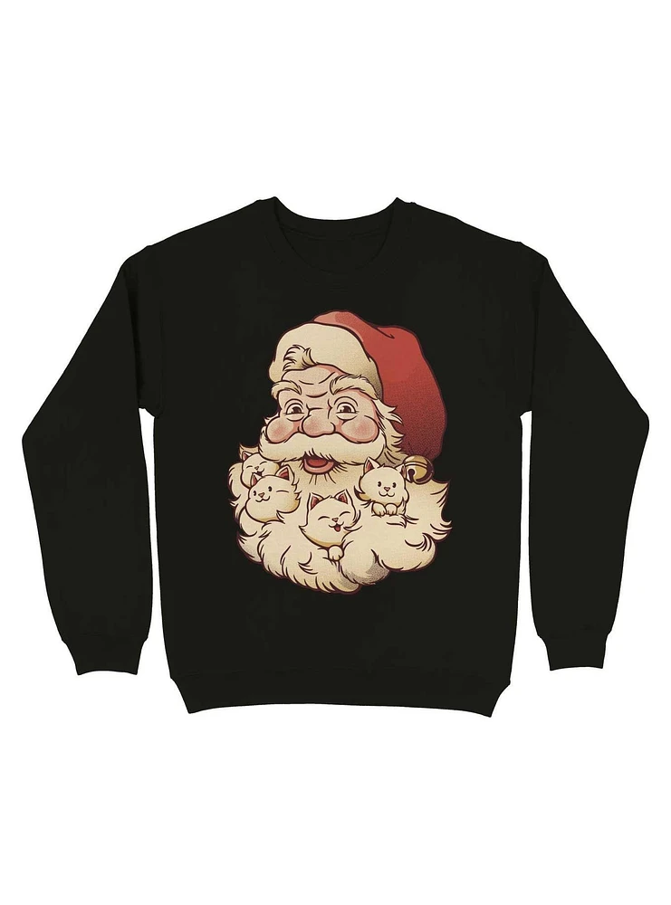 Santa Beard Full of Cats Sweatshirt