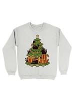 Black Cats On Christmas Tree Sweatshirt