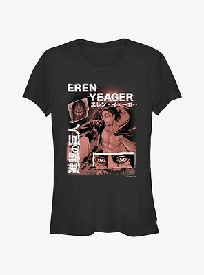 Attack on Titan Eren Yeager Collage Girls T-Shirt
