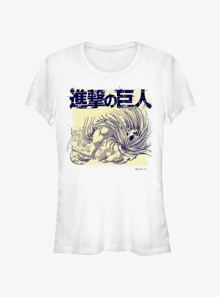 Attack on Titan Finding Overlay Girls T-Shirt