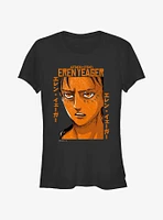 Attack on Titan Eren Yeager Portrait Girls T-Shirt