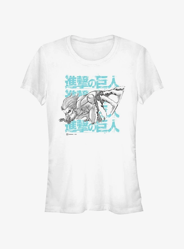 Attack on Titan Jaw Girls T-Shirt