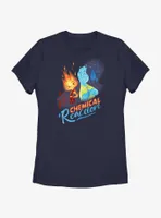 Disney Pixar Elemental Chemical Reaction Ember & Wade Womens T-Shirt