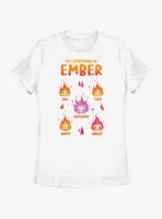 Disney Pixar Elemental Expressions Of Ember Womens T-Shirt