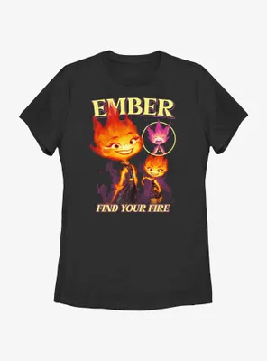 Disney Pixar Elemental Ember Multipose Hero Womens T-Shirt
