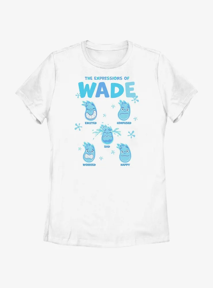 Disney Pixar Elemental Wade Expressions Womens T-Shirt