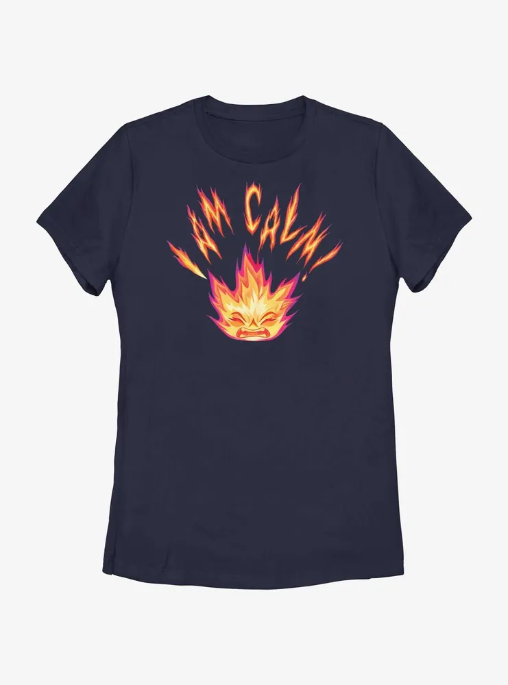 Disney Pixar Elemental I Am Calm Ember Womens T-Shirt