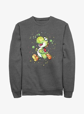 Nintendo Mario Watercolor Yoshi Sweatshirt