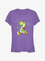 Nintendo Mario Watercolor Yoshi Girls T-Shirt