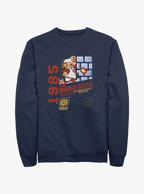 Nintendo Mario 1985 Vintage Bros Sweatshirt