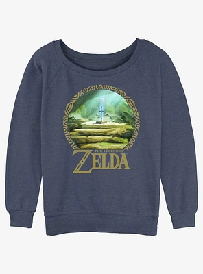 The Legend of Zelda Korok Forest Girls Slouchy Sweatshirt