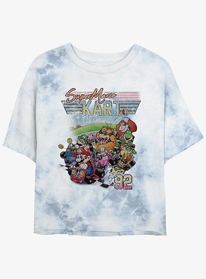 Nintendo Mario Kart Nineties Tie-Dye Girls Crop T-Shirt