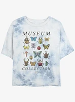 Animal Crossing Bug Collection Tie-Dye Girls Crop T-Shirt
