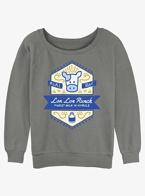 The Legend of Zelda Lon Ranch Girls Slouchy Sweatshirt