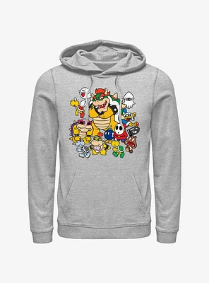 Nintendo Super Mario Villain Stack Hoodie