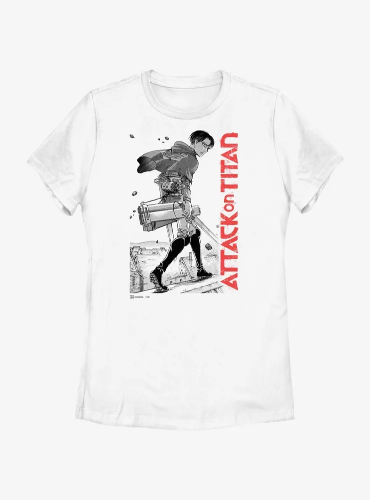 Attack on Titan Levi Ackerman Manga Womens T-Shirt