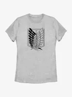 Attack on Titan Scout Regiment Wings of Freedom Womens T-Shirt