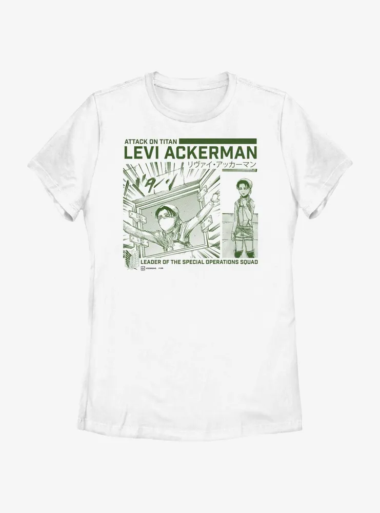 Attack on Titan Cleaning Levi Womens T-Shirt BoxLunch Web Exclusive