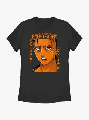 Attack on Titan Eren Yeager Portrait Womens T-Shirt