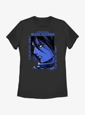 Attack on Titan Mikasa Ackerman Portrait Womens T-Shirt