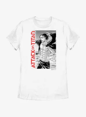 Attack on Titan Eren Yeager Manga Womens T-Shirt