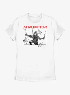 Attack on Titan Armin Struggling Manga Womens T-Shirt