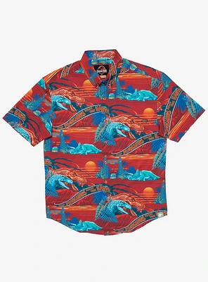 RSVLTS Jurassic Park "Don't Move" Button-Up Shirt